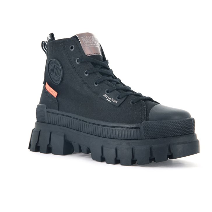 Palladium Revolt Hi TX Platform Schoenen Dames Zwart | NL 76JSOCX